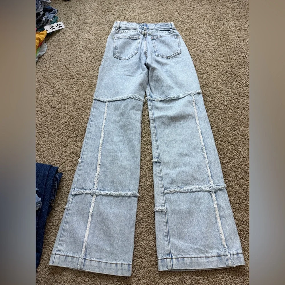 REVICE Light Blue Flare Jeans - Picture 2 of 5